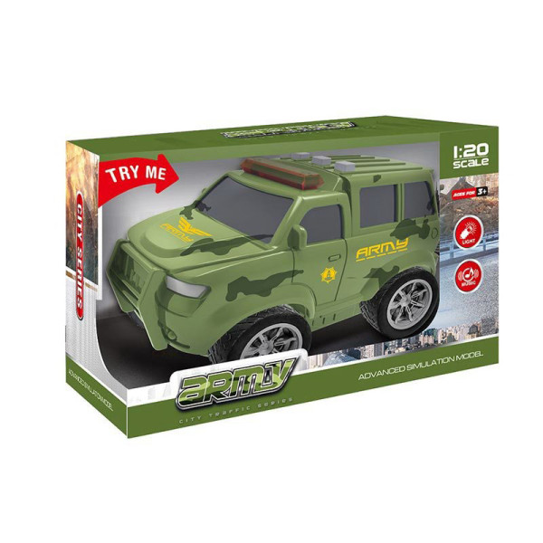 Дитяча військова машинка «City Series ARMY» 661-043D світло, музика (661-043D)