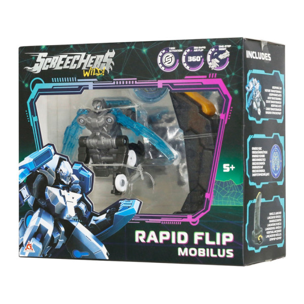 Ігровий набір "S5 L0.5 Мобіліус" Screechers Wild! EU686102B запускач, машинка-трансформер (EU686102B)