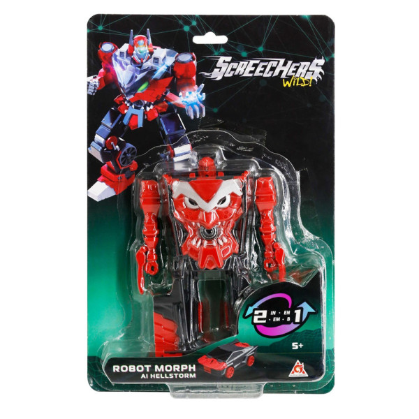 Дитячий робот-трансформер "Хелшторм" Screechers Wild! EU686152 S5 блістер (EU686152)