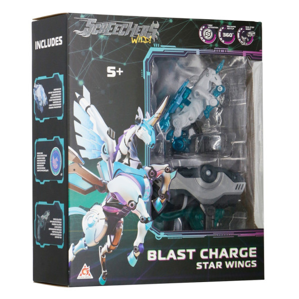 Дитячий ігровий набір S5 L1 СТАР ВІНГС Screechers Wild! EU686113 запускач-бластер, машинка-трансформер (EU686113)