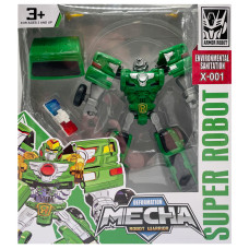 Ігровий набір з роботом-трансформером KKR-13 з безпечних матеріалів Вид 2 (KKR-13(Green))