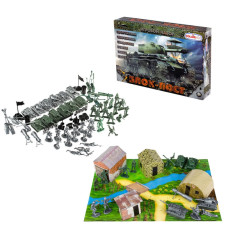 Дитячий ігровий набір солдатиків "Блок-пост"1-047 з наметами (1-047)