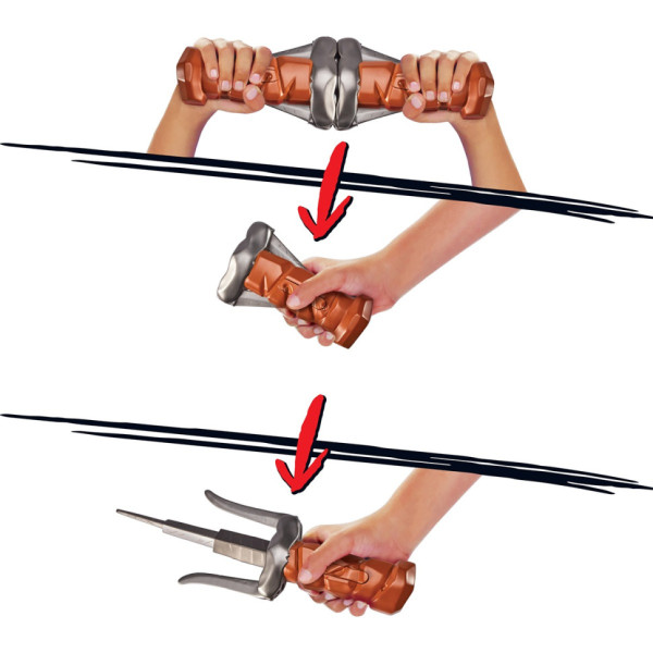 Набір іграшкової зброї Кинджал-сай Рафаеля TMNT 83524 трансформується (83524)