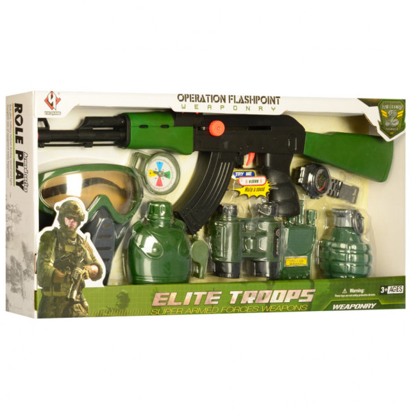 Ігровий набір військового M016C з маскою і іграшковим автоматом