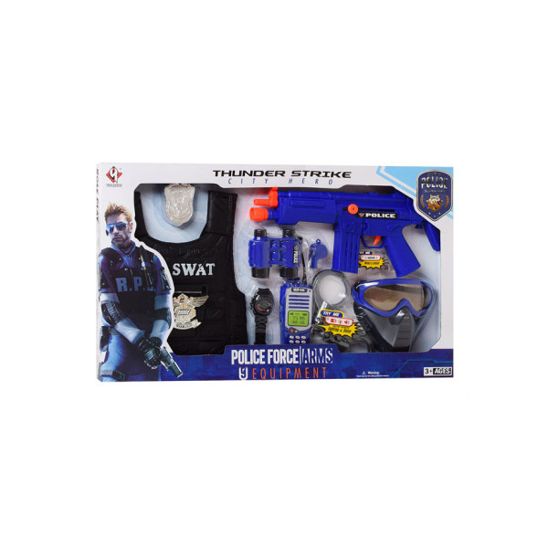 Ігровий набір поліцейського P013B з автоматом