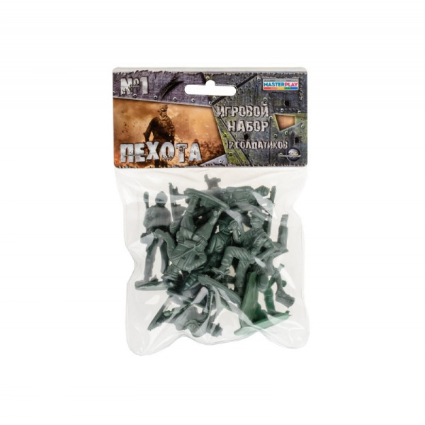 Дитячий ігровий набір солдатиків "Піхота" №1 1-040, 12 солдатиків в наборі