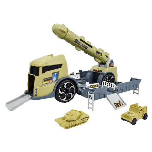 Ігровий набір "Трейлер-Військова база" P910-A з балістичною ракетою