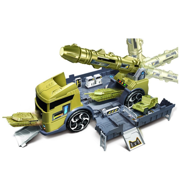 Ігровий набір "Трейлер-Військова база" P910-A з балістичною ракетою