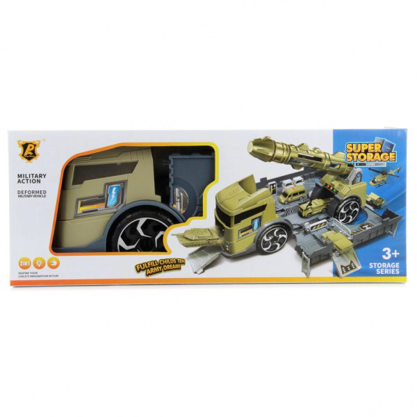 Ігровий набір "Трейлер-Військова база" P910-A з балістичною ракетою