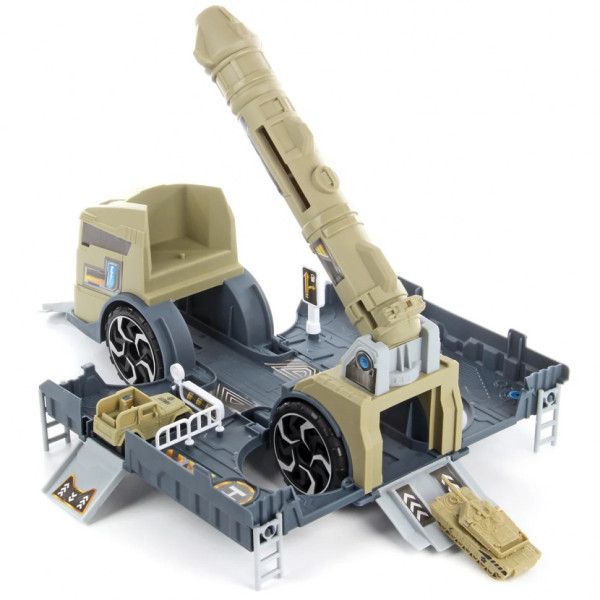Ігровий набір "Трейлер-Військова база" P910-A з балістичною ракетою