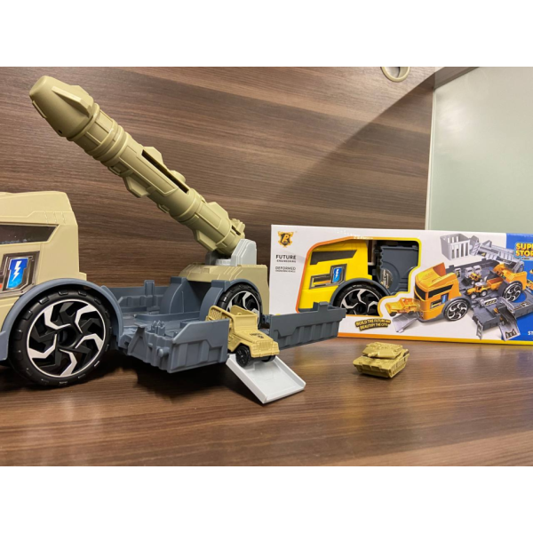 Ігровий набір "Трейлер-Військова база" P910-A з балістичною ракетою