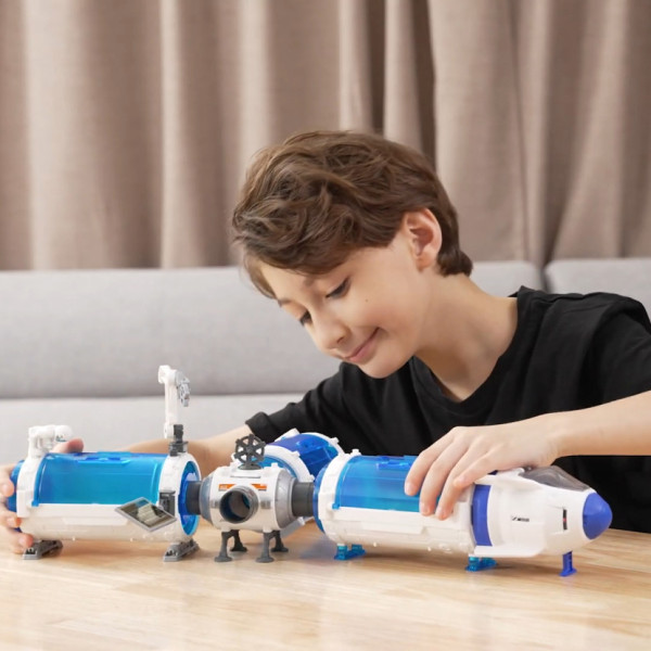 Ігровий набір Місія «Побудуй космічну станцію» Astropod Silverlit 80336 конструктор з фігуркою (80336)