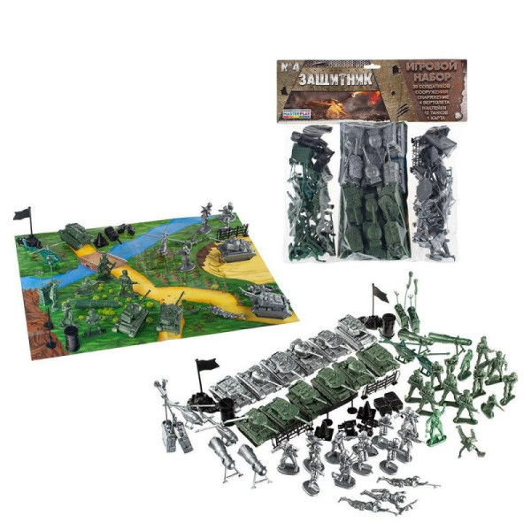 Дитячий ігровий набір солдатиків "Захисник" 1-045, 28 солдатиків (1-045)
