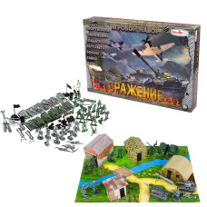 Дитячий ігровий набір солдатиків "Битва" 1-049 з танками (1-049)