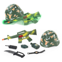 Дитячий ігровий набір Військового 8011 каска + 7 предметів (8011)