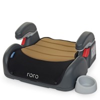 Бустер. Дитяче автокрісло ME 1 044 (Beige-Black) RORO з підлокітником