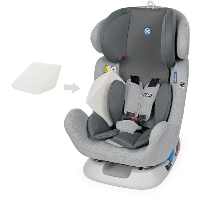 Дитяче автокрісло ME 1042 BRAVO Light Gray світло сірий