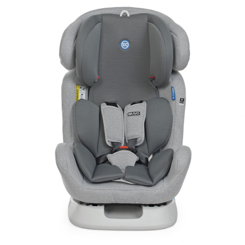 Дитяче автокрісло ME 1042 BRAVO Light Gray світло сірий