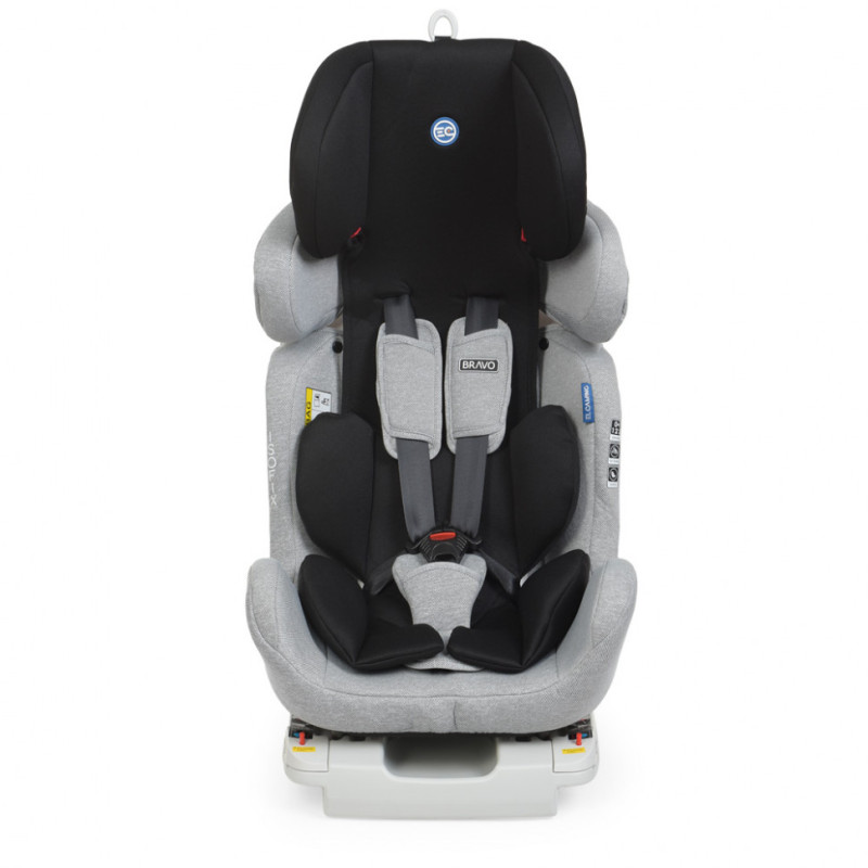 Дитяче автокрісло ME 1041 (Gray Black) BRAVO ISOFIX, сіро-чорний