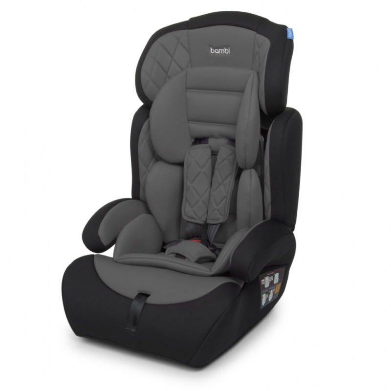 Автокрісло дитяче 2в1 + бустер з ручками M 3546-G Gray з регулюванням підголівника