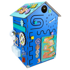 Развивающая игрушка Бизикуб "Дом" TG200222 голубой, 55х30х30 см(TG200222)