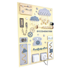 Розвиваюча іграшка для малюків Бізіборд TG100007, 60х40 см, Жовтий (TG100007)