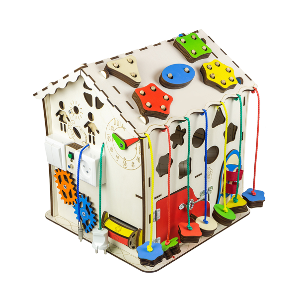 Домик развивающий. Бизиборд  B008 с подсветкой