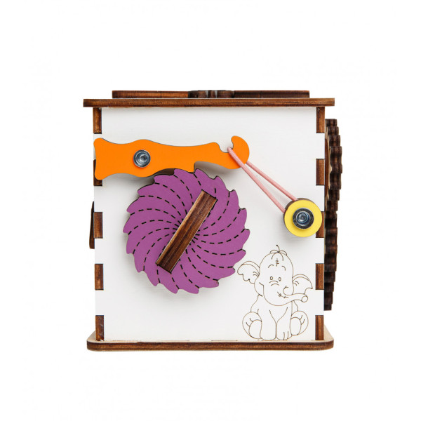 Детский развивающий куб Бизиборд K001, 12x12x12