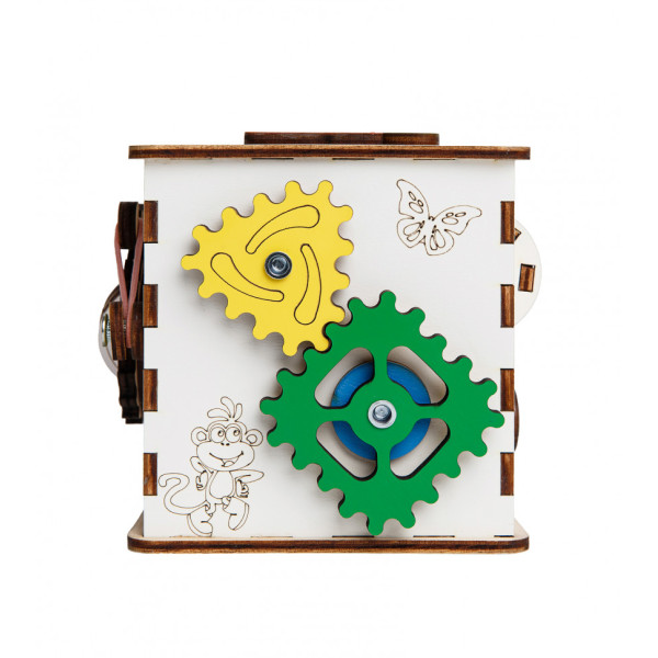 Детский развивающий куб Бизиборд K001, 12x12x12