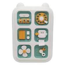 Бізіборд для розвитку дрібної моторики YL1055A чудовий ігровий процес Зелений (YL1055A(Green))