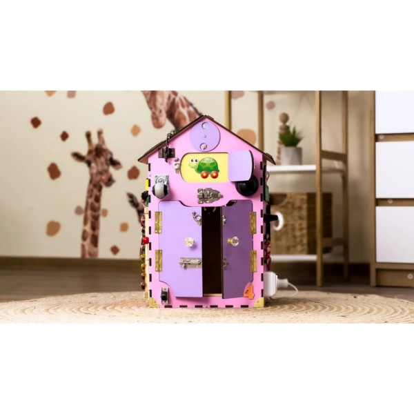 Развивающая игрушка Бизикуб "Дом" TG200111 розовый, 55х30х30 см(TG200111)