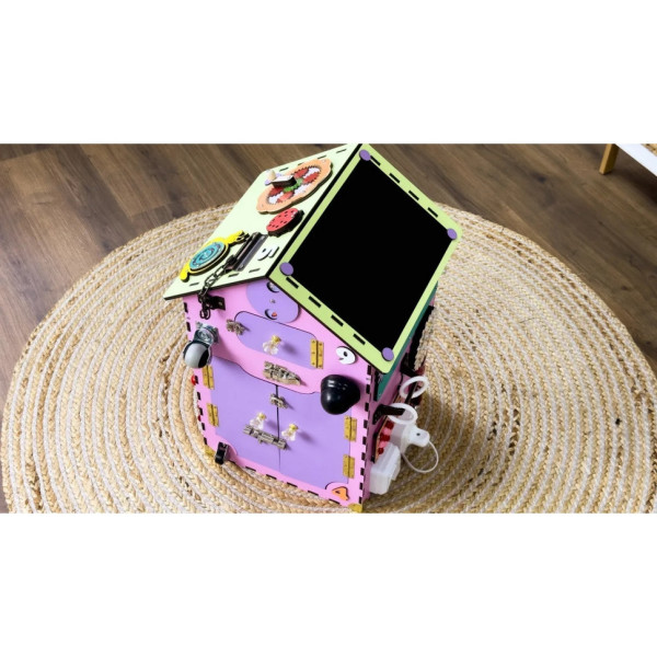 Развивающая игрушка Бизикуб "Дом" TG200111 розовый, 55х30х30 см(TG200111)