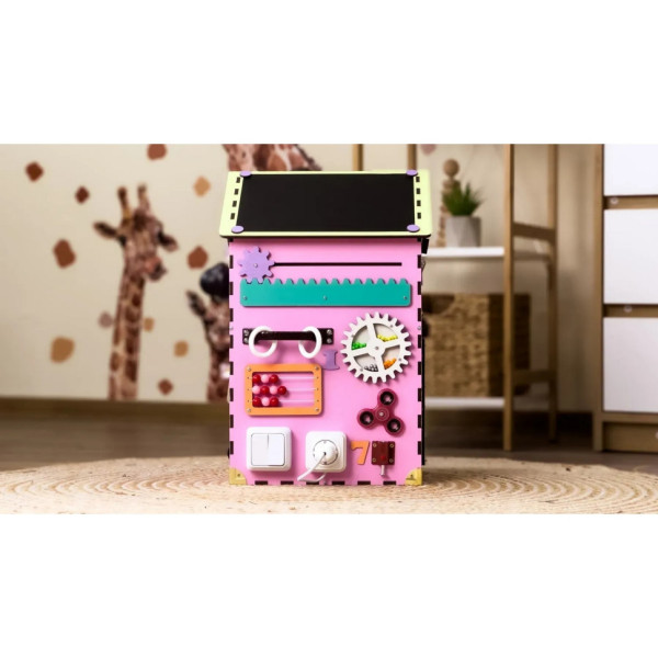 Развивающая игрушка Бизикуб "Дом" TG200111 розовый, 55х30х30 см(TG200111)