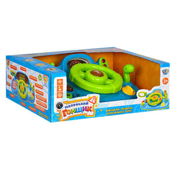 Дитячий іграшковий автотренажер-кермо M 1377 U укр. мовою