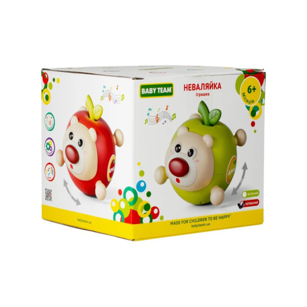 Іграшка неваляшка "Неваляйка" 8608(Red) червоний (8608(Red))