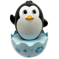 Дитяча неваляшка "Пінгвінчик" 657-55(Black) 7,5 см, брязкальце (657-55(Black))