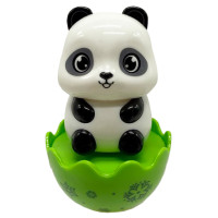 Дитяча неваляшка "Пандочка" 657-55(White-Black) 7,5 см, брязкальце (657-55(White-Black))