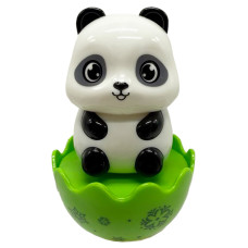Дитяча неваляшка "Пандочка" 657-55(White-Black) 7,5 см, брязкальце (657-55(White-Black))