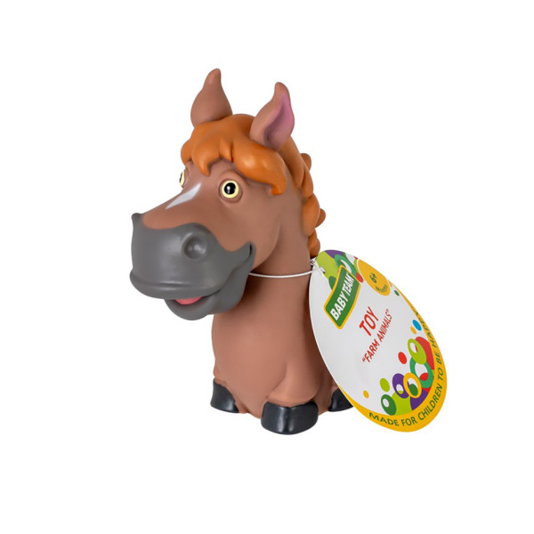 Дитяча іграшка для купання "Бризкаючі тварини ферми конячка" 8753_конячка коричнева (8753_конячка коричнева)