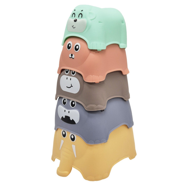 Іграшка для купання 666-01 Логіка пірамідка тварини (666-01)