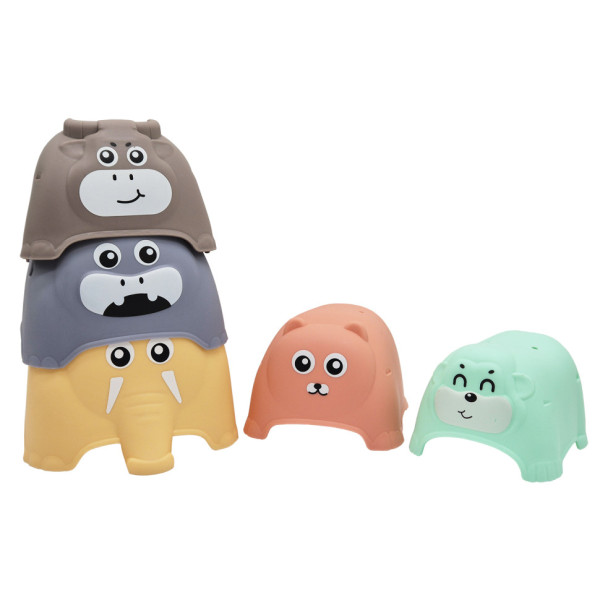 Іграшка для купання 666-01 Логіка пірамідка тварини (666-01)