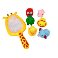 Набір іграшок для ванни MGZ-0933 сачок, 6 іграшок (MGZ-0933)