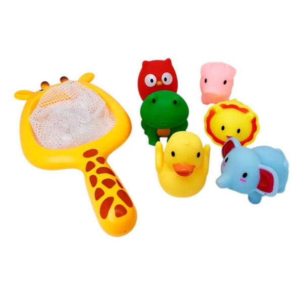 Набір іграшок для ванни MGZ-0933 сачок, 6 іграшок (MGZ-0933)