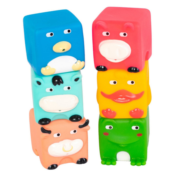 Дитячий набір для купання "Кубики-звірята" 9050_набір_з_качечкою (9050_набір_з_качечкою)