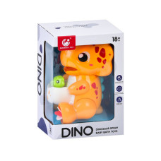 Дитяча іграшка для купання "Динозаврик" 9928-9929(Orange) 21 см, водоспад, присоски (9928-9929(Orange))