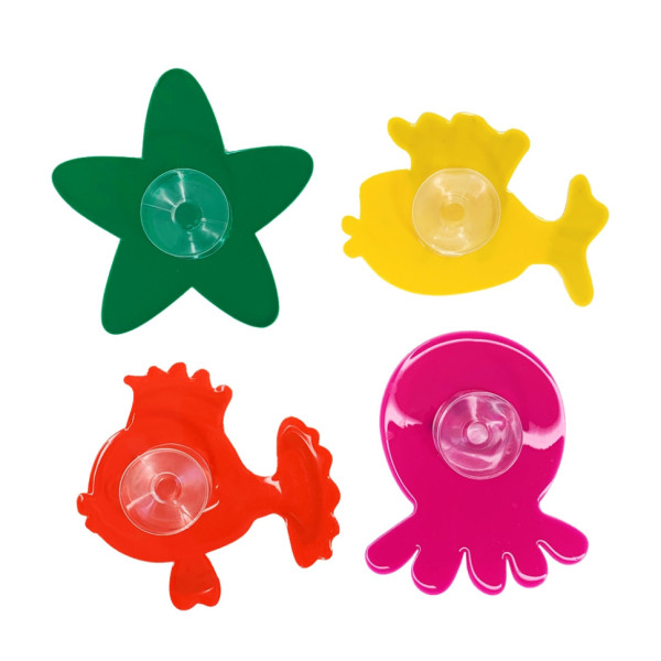 Набір міні-килимків для ванної Морські тварини MGZ-0910 з присоскою (MGZ-0910)