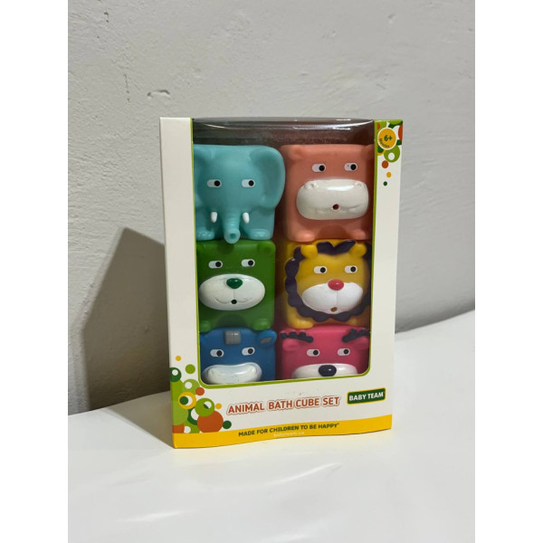 Дитячий набір для купання "Кубики-звірята" 9050_набір_зі_слоником (9050_набір_зі_слоником)