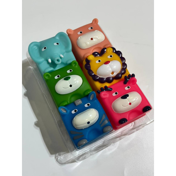 Дитячий набір для купання "Кубики-звірята" 9050_набір_зі_слоником (9050_набір_зі_слоником)