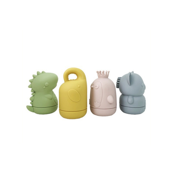 Набір силіконових іграшок для купання MGZ-0925, 4 штуки                                                         (MGZ-0925)