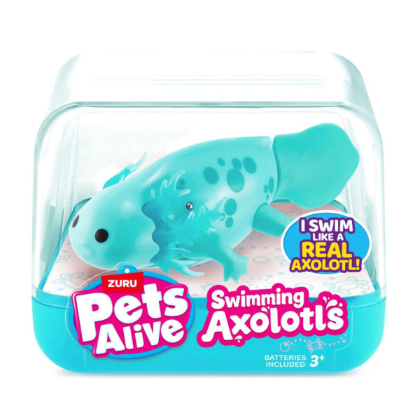 Інтерактивна іграшка Аксолотль Pets & Robo Alive 9556B, бірюзовий (9556B)